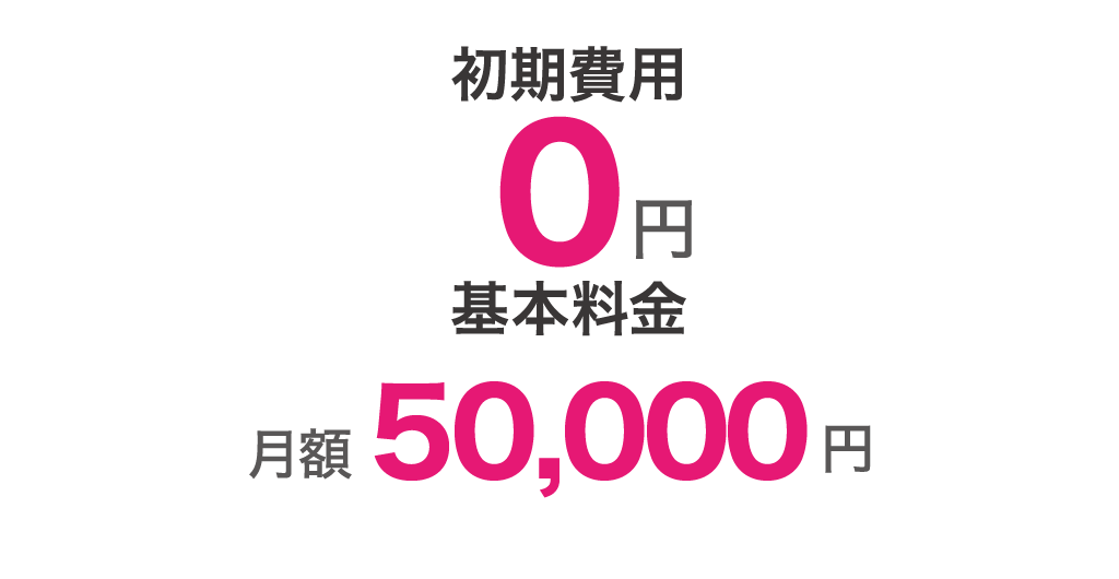 初期費用と基本料金